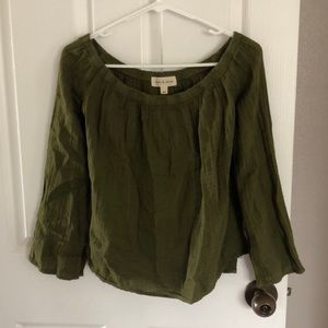 Anthropologie off the shoulder top